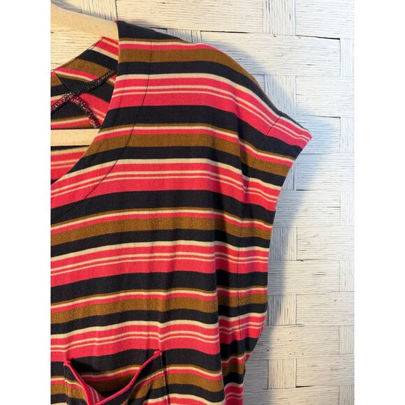 Fossil womens mini dress straight short sleeve travel drawstring pockets colorfu - Picture 3 of 10